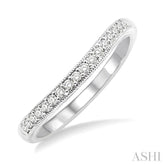 1/6 Ctw Round Cut Diamond Wedding Band in 14K White Gold