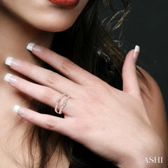 1/2 Ctw Diamond Insert Ring in 14K Rose Gold
