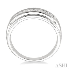 1/6 Ctw Round Diamond Men's Ring in 14K White Gold