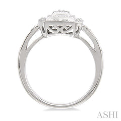 1/20 Ctw Round Cut Diamond Ring in Sterling Silver