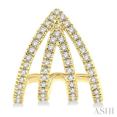 1/3 Ctw Petite Claw Round Cut Diamond Fashion Stud Earrings in 10K Yellow Gold