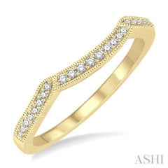 1/6 Ctw Round Cut Diamond Wedding Band in 14K Yellow Gold